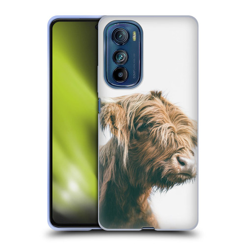Patrik Lovrin Animal Portraits Majestic Highland Cow Soft Gel Case for Motorola Edge 30