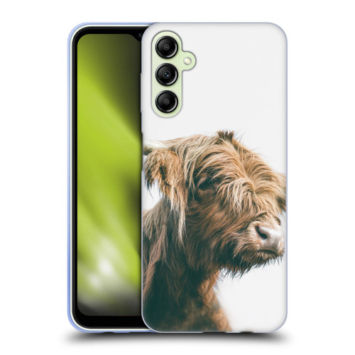 Patrik Lovrin Animal Portraits Majestic Highland Cow Soft Gel Case for Samsung Galaxy A14 5G