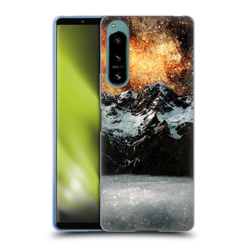 Patrik Lovrin Dreams Vs Reality Burning Galaxy Above Mountains Soft Gel Case for Sony Xperia 5 IV