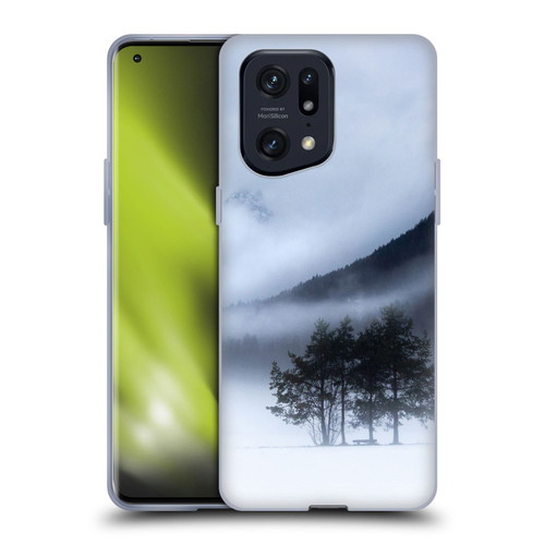 Patrik Lovrin Magical Foggy Landscape Fog, Mountains And A Tree Soft Gel Case for OPPO Find X5 Pro