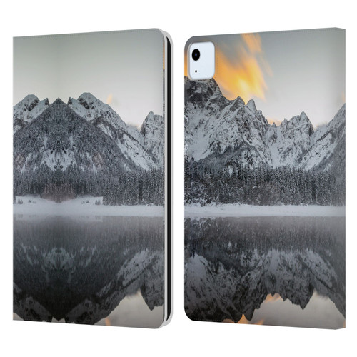 Patrik Lovrin Magical Lakes Sunset Clouds Over Mountains Leather Book Wallet Case Cover For Apple iPad Air 11 2020/2022/2024