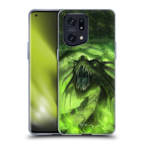 Piya Wannachaiwong Black Dragons Among Skulls Soft Gel Case for OPPO Find X5 Pro