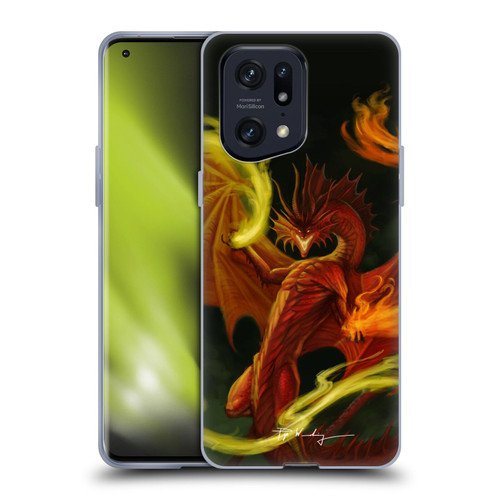 Piya Wannachaiwong Dragons Of Fire Magical Soft Gel Case for OPPO Find X5 Pro