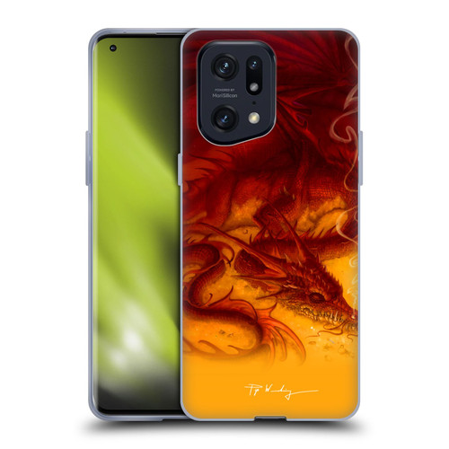 Piya Wannachaiwong Dragons Of Fire Treasure Soft Gel Case for OPPO Find X5 Pro