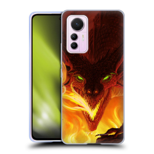 Piya Wannachaiwong Dragons Of Fire Glare Soft Gel Case for Xiaomi 12 Lite