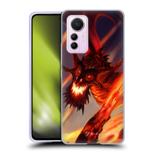 Piya Wannachaiwong Dragons Of Fire Soar Soft Gel Case for Xiaomi 12 Lite