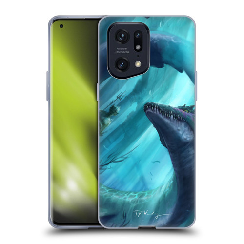 Piya Wannachaiwong Dragons Of Sea And Storms Dragon Of Atlantis Soft Gel Case for OPPO Find X5 Pro