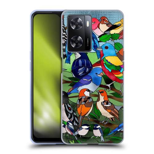 Suzan Lind Birds Stained Glass Soft Gel Case for OPPO A57s