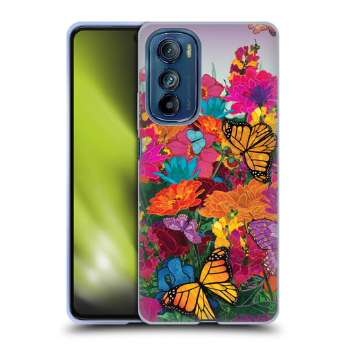 Suzan Lind Butterflies Garden Soft Gel Case for Motorola Edge 30