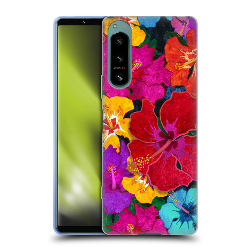 Suzan Lind Colours & Patterns Tropical Hibiscus Soft Gel Case for Sony Xperia 5 IV
