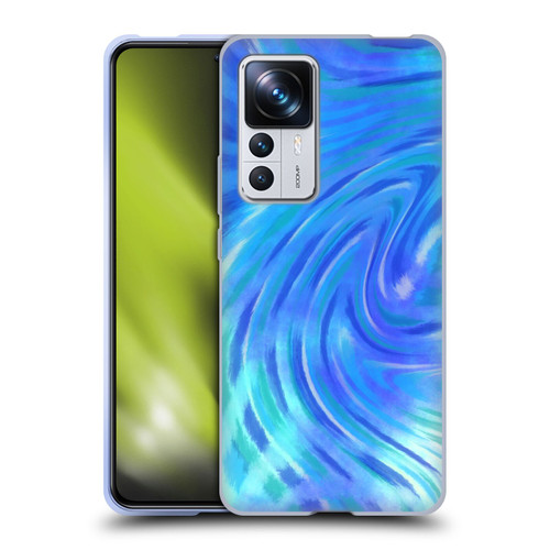 Suzan Lind Tie Dye 2 Deep Blue Soft Gel Case for Xiaomi 12T Pro