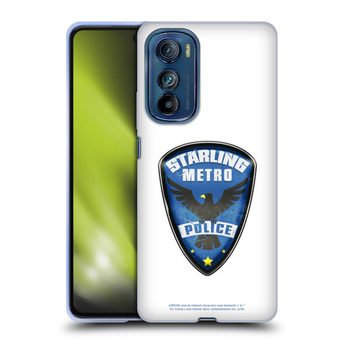 Arrow TV Series Graphics Starling Police Badge Soft Gel Case for Motorola Edge 30