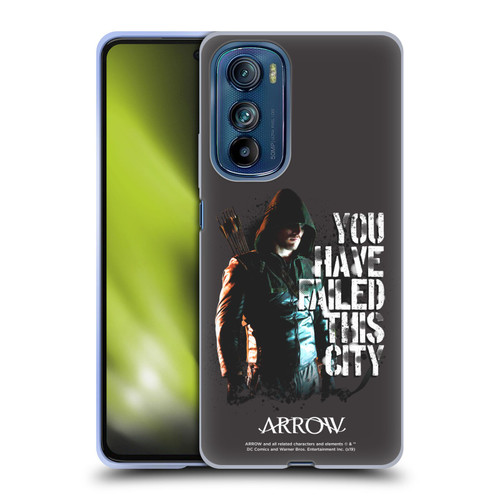 Arrow TV Series Graphics You Have Failed This City Soft Gel Case for Motorola Edge 30