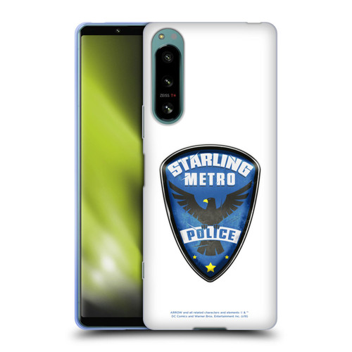 Arrow TV Series Graphics Starling Police Badge Soft Gel Case for Sony Xperia 5 IV