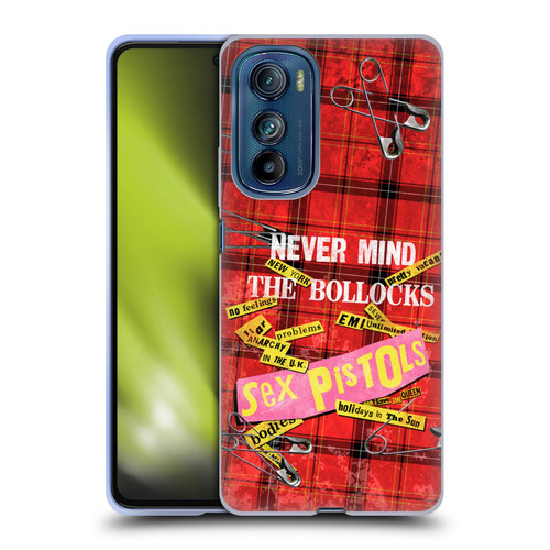 Sex Pistols Band Art Tartan Print Song Art Soft Gel Case for Motorola Edge 30