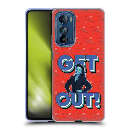 Seinfeld Graphics Get Out! Soft Gel Case for Motorola Edge 30