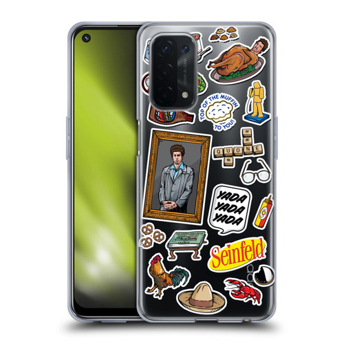 Seinfeld Graphics Sticker Collage Soft Gel Case for OPPO A54 5G