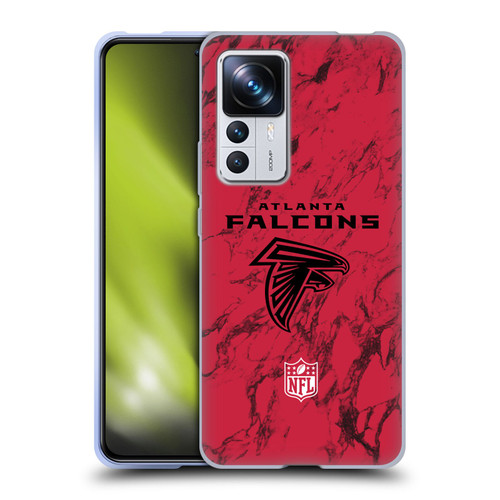 NFL Atlanta Falcons Graphics Coloured Marble Soft Gel Case for Xiaomi 12T Pro