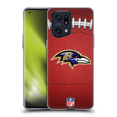 NFL Baltimore Ravens Graphics Football Soft Gel Case for OPPO Find X5 Pro