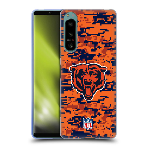 NFL Chicago Bears Graphics Digital Camouflage Soft Gel Case for Sony Xperia 5 IV