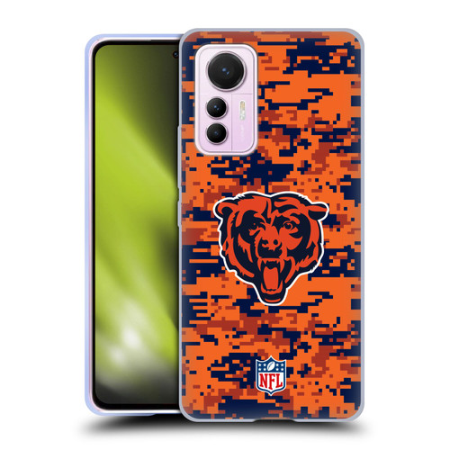 NFL Chicago Bears Graphics Digital Camouflage Soft Gel Case for Xiaomi 12 Lite