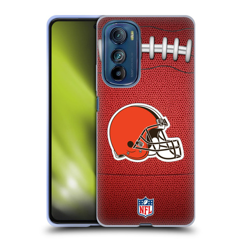 NFL Cleveland Browns Graphics Football Soft Gel Case for Motorola Edge 30