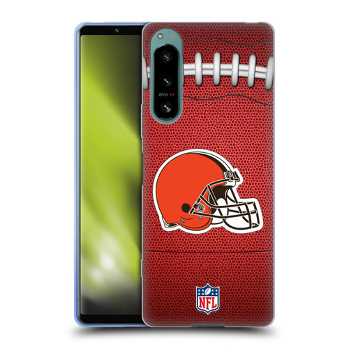 NFL Cleveland Browns Graphics Football Soft Gel Case for Sony Xperia 5 IV