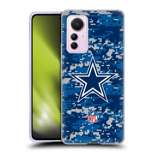 NFL Dallas Cowboys Graphics Digital Camouflage Soft Gel Case for Xiaomi 12 Lite