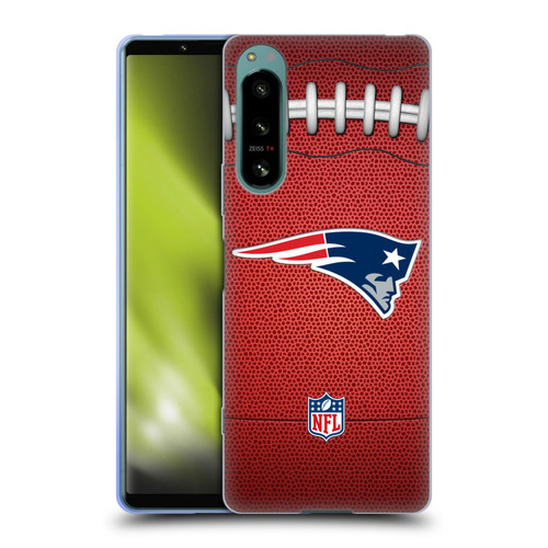 NFL New England Patriots Graphics Football Soft Gel Case for Sony Xperia 5 IV