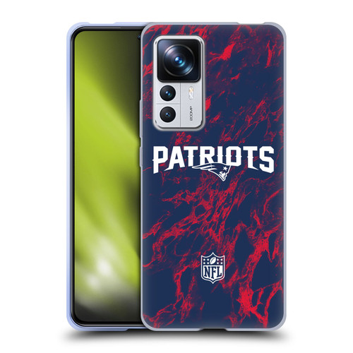 NFL New England Patriots Graphics Coloured Marble Soft Gel Case for Xiaomi 12T Pro