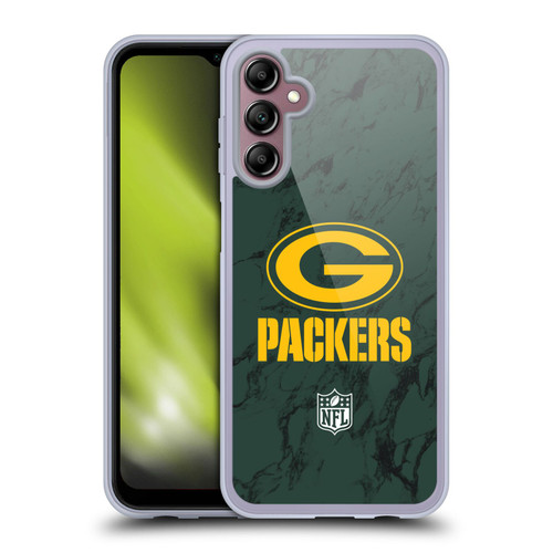 NFL Green Bay Packers Graphics Coloured Marble Soft Gel Case for Samsung Galaxy A14 5G