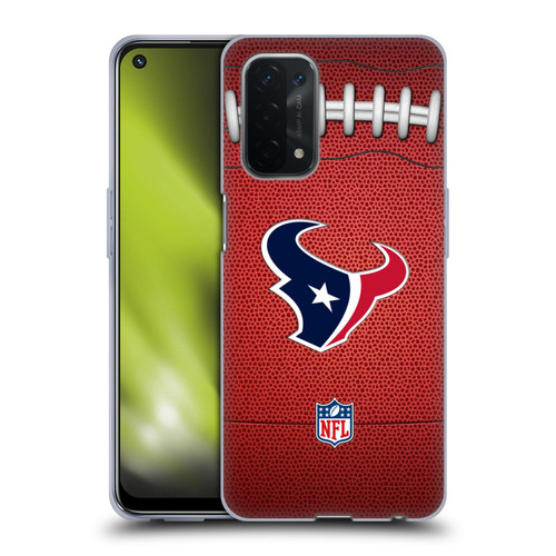 NFL Houston Texans Graphics Football Soft Gel Case for OPPO A54 5G