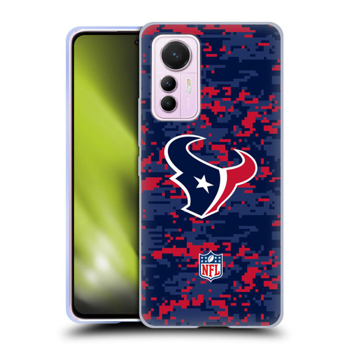 NFL Houston Texans Graphics Digital Camouflage Soft Gel Case for Xiaomi 12 Lite