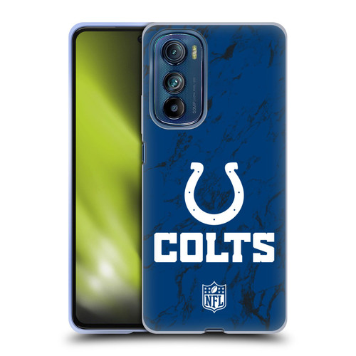 NFL Indianapolis Colts Graphics Coloured Marble Soft Gel Case for Motorola Edge 30