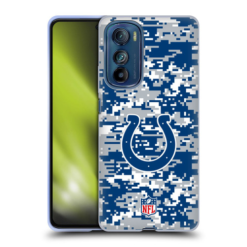 NFL Indianapolis Colts Graphics Digital Camouflage Soft Gel Case for Motorola Edge 30