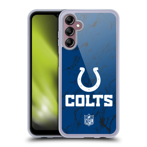 NFL Indianapolis Colts Graphics Coloured Marble Soft Gel Case for Samsung Galaxy A14 5G