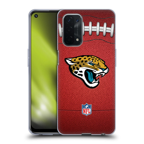 NFL Jacksonville Jaguars Graphics Football Soft Gel Case for OPPO A54 5G