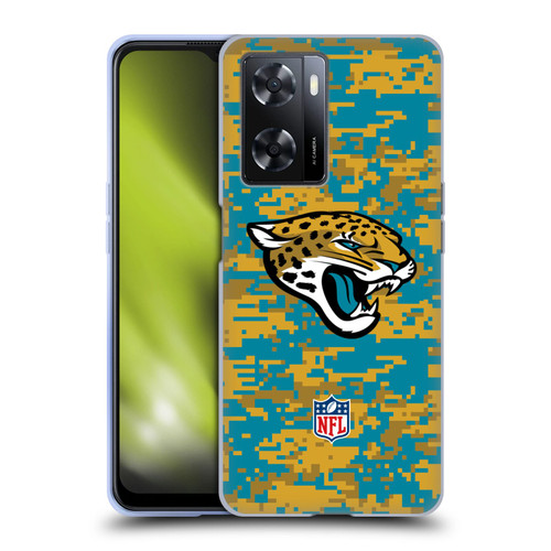 NFL Jacksonville Jaguars Graphics Digital Camouflage Soft Gel Case for OPPO A57s