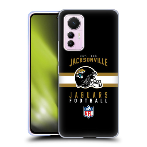 NFL Jacksonville Jaguars Graphics Helmet Typography Soft Gel Case for Xiaomi 12 Lite
