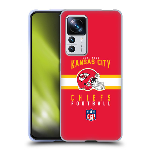 NFL Kansas City Chiefs Graphics Helmet Typography Soft Gel Case for Xiaomi 12T Pro