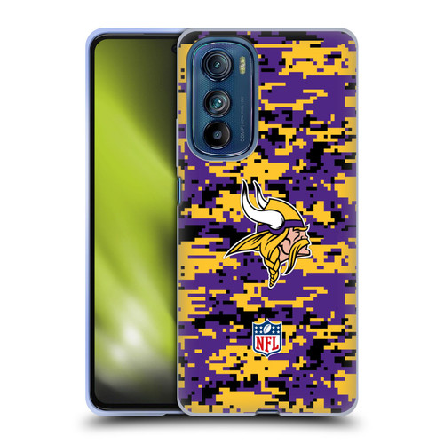 NFL Minnesota Vikings Graphics Digital Camouflage Soft Gel Case for Motorola Edge 30