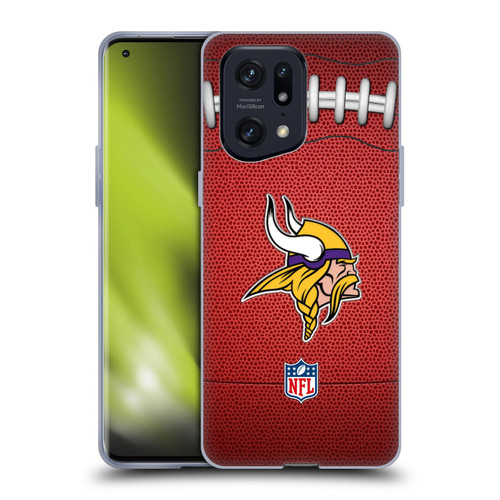 NFL Minnesota Vikings Graphics Football Soft Gel Case for OPPO Find X5 Pro