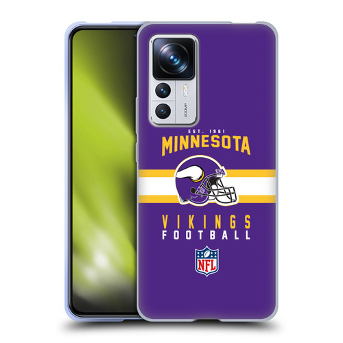 NFL Minnesota Vikings Graphics Helmet Typography Soft Gel Case for Xiaomi 12T Pro