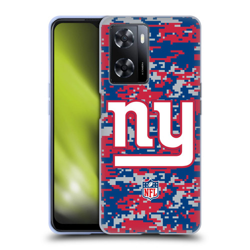 NFL New York Giants Graphics Digital Camouflage Soft Gel Case for OPPO A57s
