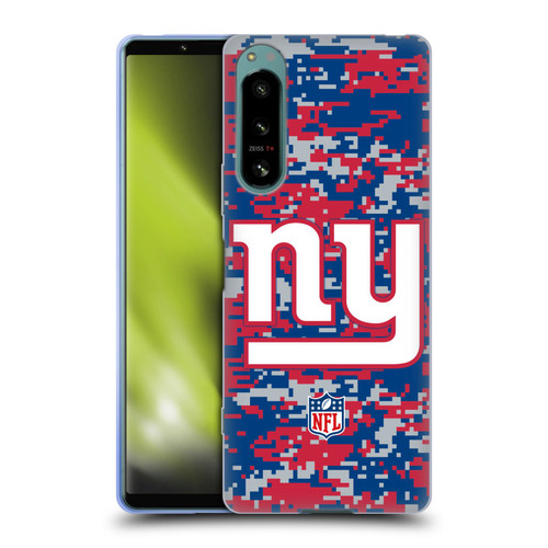 NFL New York Giants Graphics Digital Camouflage Soft Gel Case for Sony Xperia 5 IV