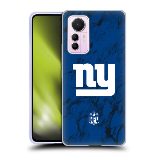 NFL New York Giants Graphics Coloured Marble Soft Gel Case for Xiaomi 12 Lite
