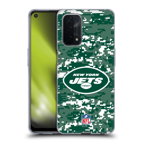 NFL New York Jets Graphics Digital Camouflage Soft Gel Case for OPPO A54 5G