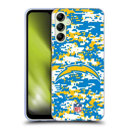 NFL Los Angeles Chargers Graphics Digital Camouflage Soft Gel Case for Samsung Galaxy A14 5G