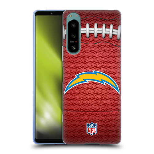 NFL Los Angeles Chargers Graphics Football Soft Gel Case for Sony Xperia 5 IV