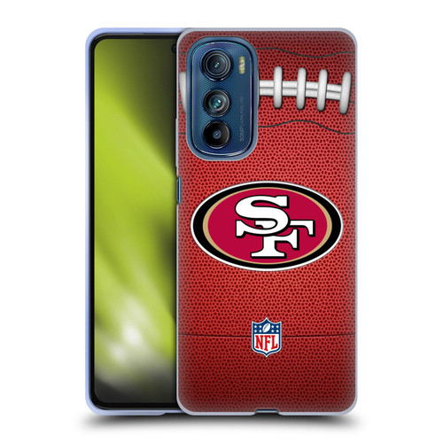NFL San Francisco 49ers Graphics Football Soft Gel Case for Motorola Edge 30